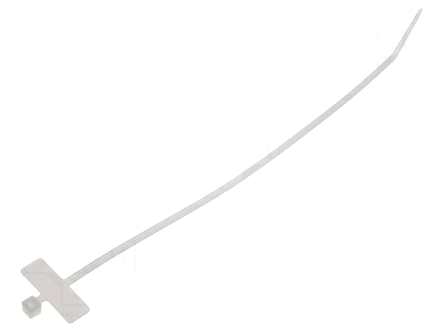 Kabelbinder; met schrijfveld; L: 200mm; W: 2,5mm; polyamide; 80N Kabelbinder; met schrijfveld; L: 200mm; W: 2,5mm; polyamide; 80N